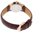 thumbnail image 2 of Womens Brown Analog Stainless Watch - Brown Leather Strap - White Dial - 97P105, 2 of 3