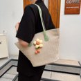 thumbnail image 4 of Bolso tejido para mujer Bolsos para axilas de moda de verano Bolso de hombro Bolso de compras (Verde), 4 of 7
