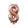 thumbnail image 1 of Ballon Décoratif 16 Pouces Anniversaire Or Rose Ballon en Aluminium Forme de Chiffre Décoration Maison, 1 of 8