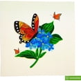 thumbnail image 2 of Monarch Butterfly on flower, quilling art greeting card for birthday, valentine's day, mother's day, anniversary, thank you, get well, 6" x 6", 2 of 10