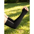 thumbnail image 3 of 1Pair Cooling Arm Sleeves UV Sun Protection Compression Sleeves for Men Women with Thumb Hole Great for Travel Sports Outdoor Running Cycling Fishing Driving Hiking, 3 of 4