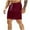 Red, variant on Casual Shorts for Men Solid Color Elastic Waist Shorts Wide Leg Loose Fitted Summer Beach Short