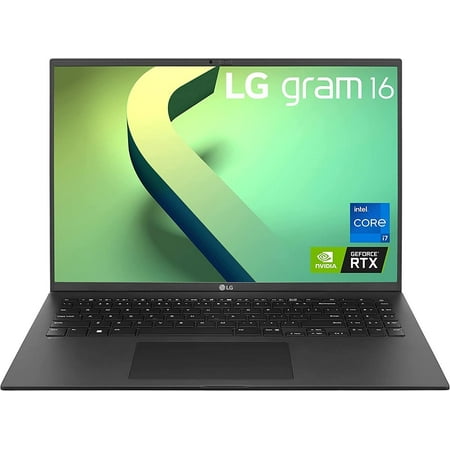 LG gram (2022) 16Z90Q Ultra Lightweight Laptop, 16" (2560 x 1600) IPS Display, Intel Evo 12th Gen i7 1260P Processor, 32GB LPDDR5, 2TB NVMe SSD, FHD Webcam, WiFi 6E, Thunderbolt 4, Windows 11, Black