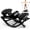 Black, variant on Lateral Rocking Stepper Machine with Digital Counter, Resistance Bands & 250LBS Capacity, Low Impact Full Body Workout Equipment for Home Exercise