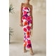 thumbnail image 3 of Vestido largo PRETTYGARDEN para mujer, verano 2025, floral, blanco, 3 of 9