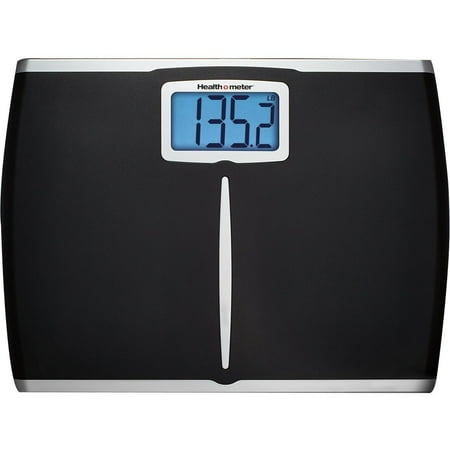 Health o meter Extra-Wide Digital Scale, Black, (Best Scale For Fitbit)