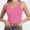Candy pink, variant on Women's Sleeveless Racerback Crop Tank Top Camisole Backless Scoop Neck Shirts