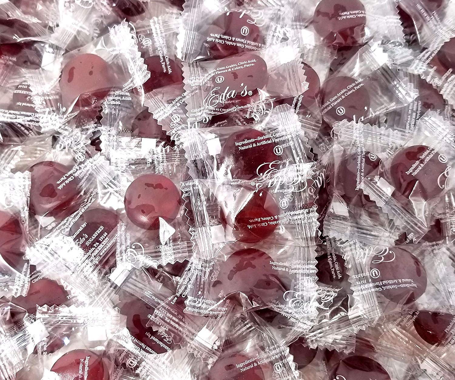 Eda's Sugar Free Sorbitol Cherry Flavored Hard Candy, Naturally