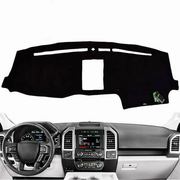 XUKEY Dashboard Cover For Ford F150 2015 -2020 Dash Mat Pad Dashmat Black
