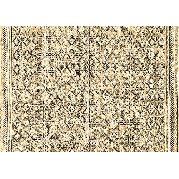 Ahgly Company Indoor Rectangle Oriental Brown Industrial Area Rugs, 2' x 4'