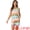 Brown, variant on DARING DIVA Women's 2-Piece Rainbow Tank Tops with Shorts Stripe Pajama Set S Black