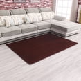 thumbnail image 4 of Wosthever Alfombra rectangular de 40x60cm para dormitorio, manta peluda antideslizante lavable, de té, decoración del hogar, cojín Decoración del hogar Café, 4 of 6