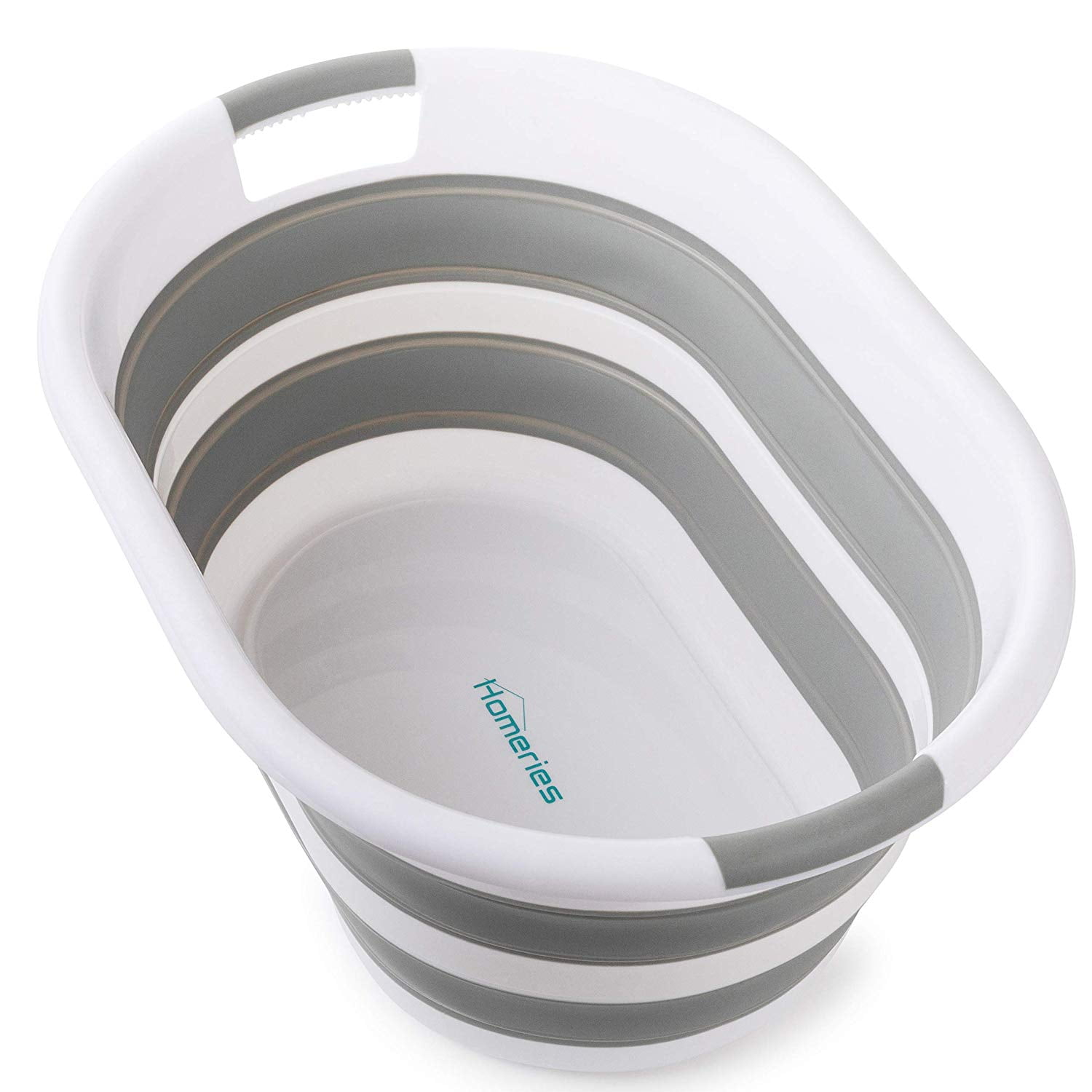 Homeries Collapsible Laundry Basket, Plastic Folding PopUp Bin, Perfect for Storage, Decorative