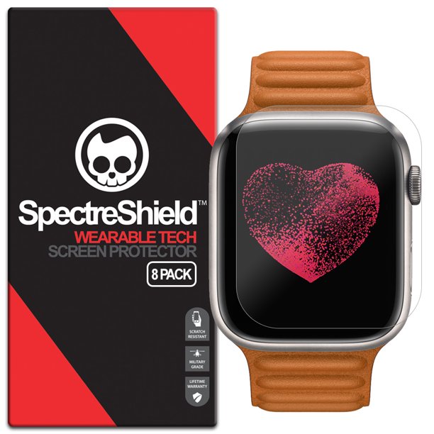(8Pack) SpectreShield Screen Protector for Apple Watch 45mm Screen