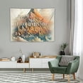 thumbnail image 2 of ONETECH  Bible Verse Scripture Tapestry Wall Hanging Inspiring Cartoon Mountains Cross Tapestry There Is No Rock Like Our God Wall Tapestry for Bedroom Living Room Dorm Home Decor, 2 of 7