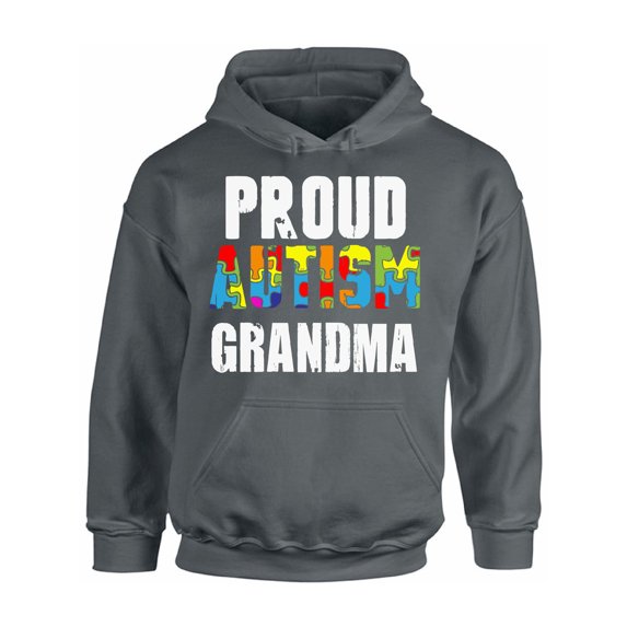 Awkward Styles Proud Autism Grandma Hooded Sweatshirt Autism Awareness Hoodie Autism Hoodie Sweater for Women Autism Gifts for Grandma Autism Grandma Sweatshirt Hooded Autism Sweater Hoodie for Women
