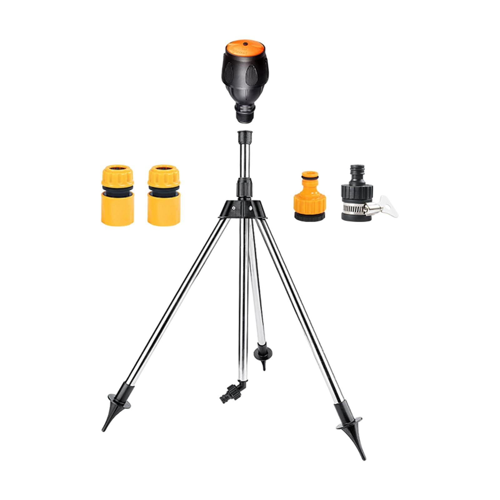 figatia Garden Tripod Sprinkler with 1/2" Quick Connect Multipurpose 360 degree Rotation and Gyration Telescoping 53cm-90cm for Greenhouse