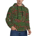 thumbnail image 2 of Lsque Red Snake Pattern Casual Men's Hoodie,Hooded Sweatshirt with Kangaroo Pocket,Pullover Hoodie-Large, 2 of 7