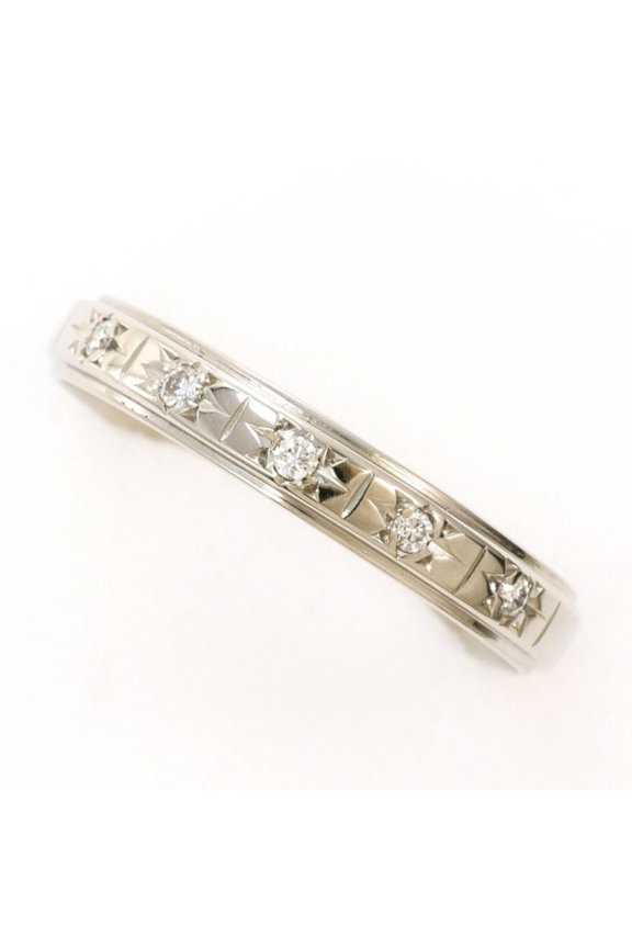 Pre-Owned PT900 Platinum Ring, 1 Diamond (0.05 carat), Total Weight Approx. 2.5g, Used Jewelry,...
