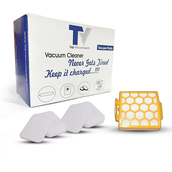 1 HEPA Filter & 2 Set of Foam Filters for Shark Navigator NV251 NV255 & Zero-M ZU62 ZU62C ZU60 Upright Vacuum Filter Replacement Part 1238FT60 1239FT60