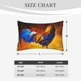 thumbnail image 6 of Bixox Colorful Rooster Printed Pillow Protector,Super Soft Ideal for Home,Guests,Rentals - 20"x30", 6 of 8