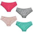 thumbnail image 3 of Curve Muse Cotton Soft Women Underwear Knickers Boxer Briefs Short Pack Of 12 -PackA-M/6, 3 of 6