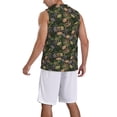 thumbnail image 5 of Rocae Camouflage Skulls for Men's Basketball Jersey Lightweight and Breathable Athletic Tank Top,Quick-Drying Sports Jersey Large, 5 of 9