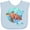 Blue, variant on Inktastic Vero Beach, Florida Swimming Sea Turtle with Bubbles Boys or Girls Baby Bib
