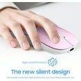 thumbnail image 5 of Wireless Mouse, Mouse for Laptop, Bluetooth Mouse, Pink, 5 of 5