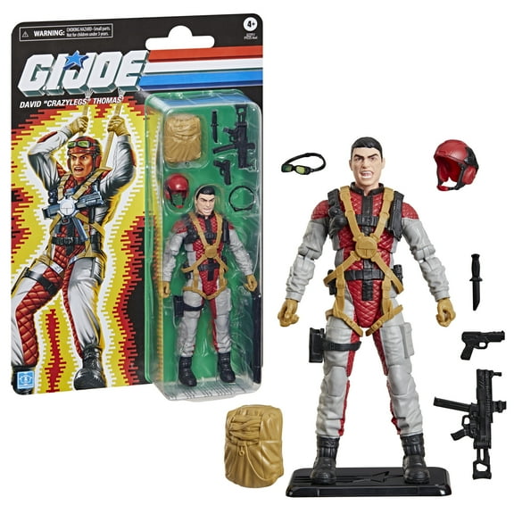 G.I. Joe Classified Series Retro Cardback, David “Crazylegs” Thomas, 6” Action Figure