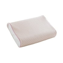 EazyTech Cooling Massage Pillowcase for Contoured Support ,16x24in Breathable Thin Summer Pillow Case for Neck, Cervical Pillow,Latex Pillow ,Wrinkle & Stain Resistant for Home Comfort Pink