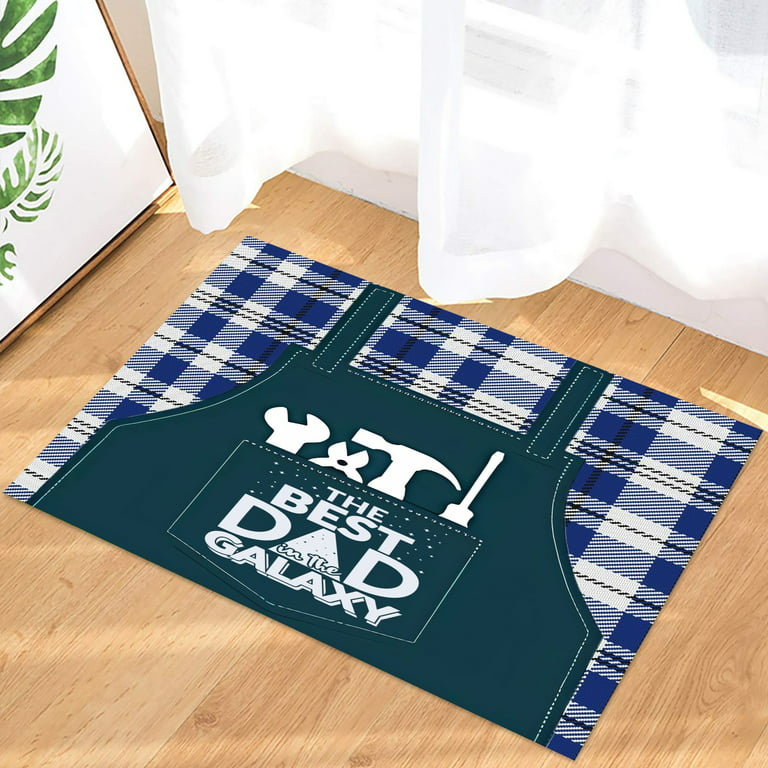 Entrance Mat Best Dad Ever Doormat with Heavy Duty Backing Snow