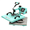 Tiffany Blue, variant on Accreate 15x15 Inch Heat Press Machine, 8-in-1 Multifunction with Dual Tube Heating & Full Accessory Kit for T-Shirts, Mugs, Hats, Plates