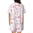thumbnail image 6 of Sigee Retro Floral for Sleepwear Casual Pjs with Pockets Women's Pajamas Sets Shorts 2 Piece Short Sleeve Lounge Sets X-Large, 6 of 9