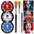 thumbnail image 1 of Kit de pintura facial UCANBE con la bandera de EE. UU., rojo, blanco y azul, Joker, 1 of 7
