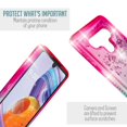 thumbnail image 4 of Value Pack ! for LG Stylo 6 Liquid Glitter Bling Sparkling Cute Woman Girl Case Phone Case Silicone PU Shock Bumper Scratch Guard Skin Wrap Slim Cover, 4 of 4