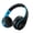 Black Blue + Black Silicone, variant on Bluetooth 5.0 Over-Ear Headphones – 4-in-1 Playback (TF/FM/AUX), 6-10H Battery, Hands-Free Calls
