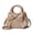 6831Khaki, variant on Small Compact Leather Crossbody Bag for Women Sweet Style Handbag for Women with Shoulder Strap Women's Top-handle Handbags with Large Bow Decoration