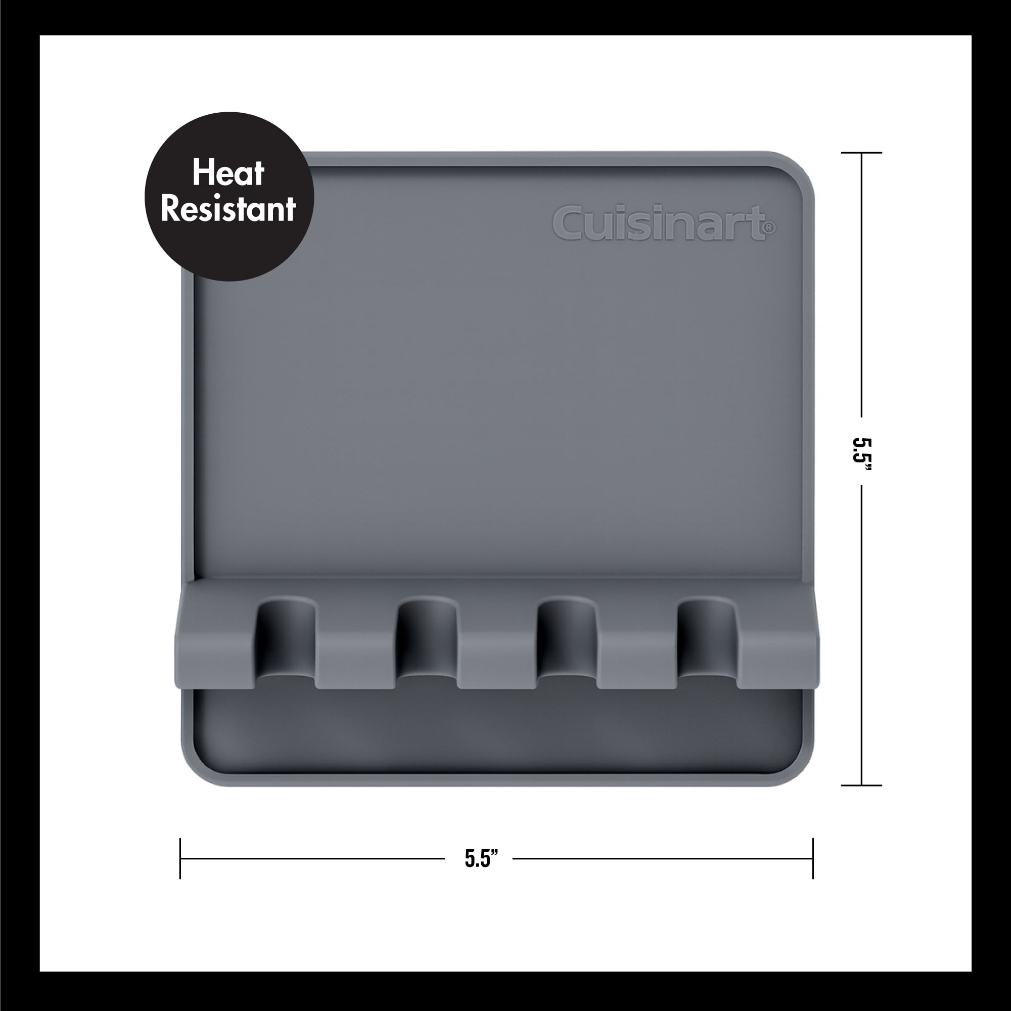 Cuisinart Silicone Utensil Rest, Holds 4 Utensils