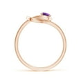thumbnail image 2 of ANGARA Natural 0.25 Ct. Amethyst Solitaire Ring in 14K Rose Gold for Women (Ring Size: 5.5), 2 of 10