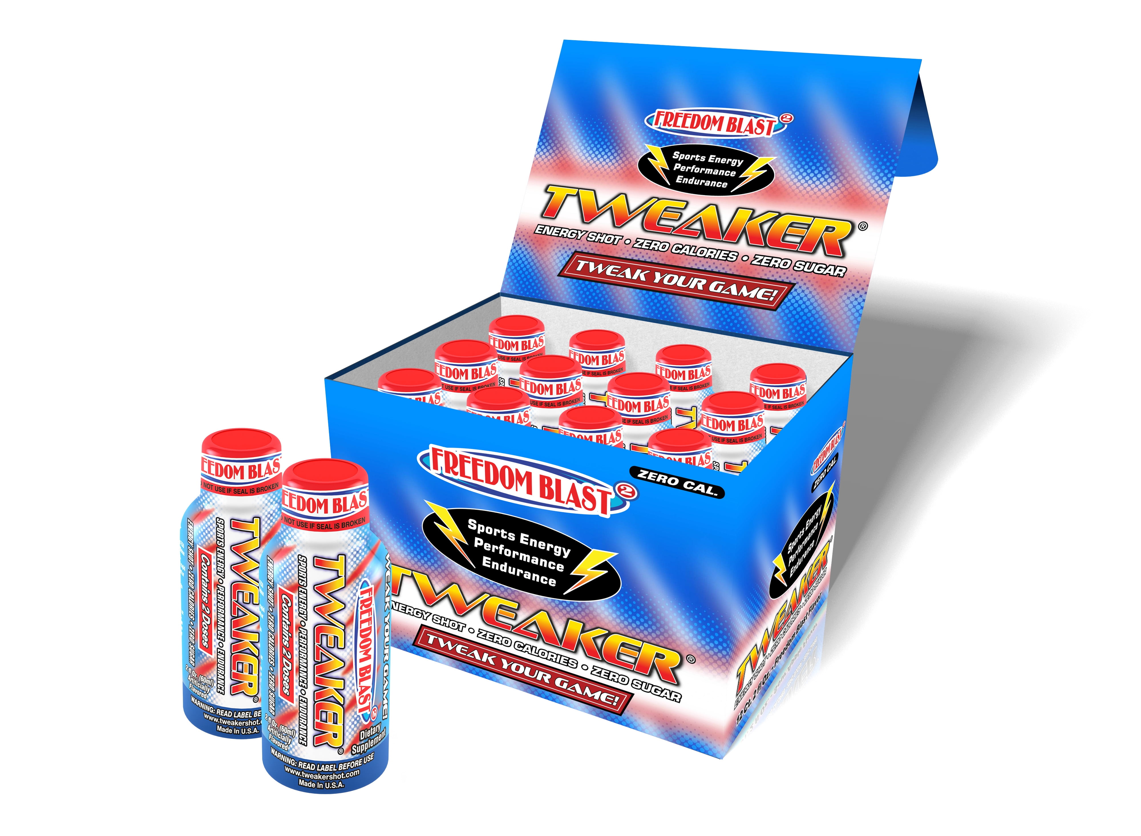 Tweaker Energy Shot, Freedom Blast, 2 fl oz, 1 Count