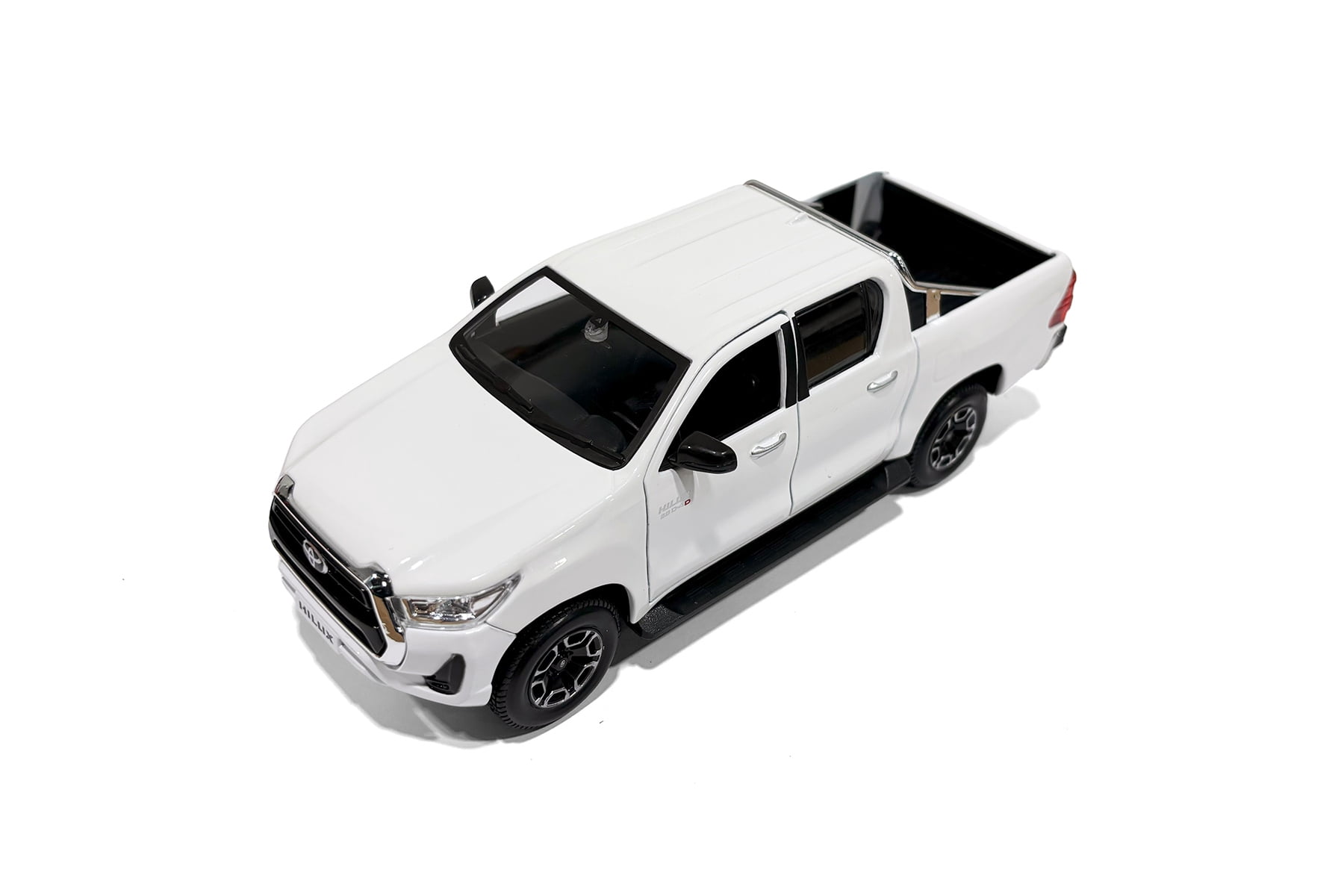 Toyota Hilux Double Cab Pickup Truck, White - Showcasts 37920 - 1/27 Scale Diecast Model Car