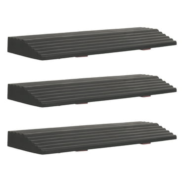 VORCOOL 3Pcs Indoor Outdoor Rubber Threshold Ramp Portable Door Ramp for Robot Vacuums