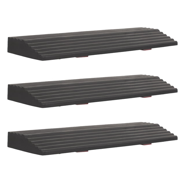GOOHOCHY Rampa de entrada para silla de ruedas (3 unidades) para umbrales de transición, puertas de supermercado y garajes.