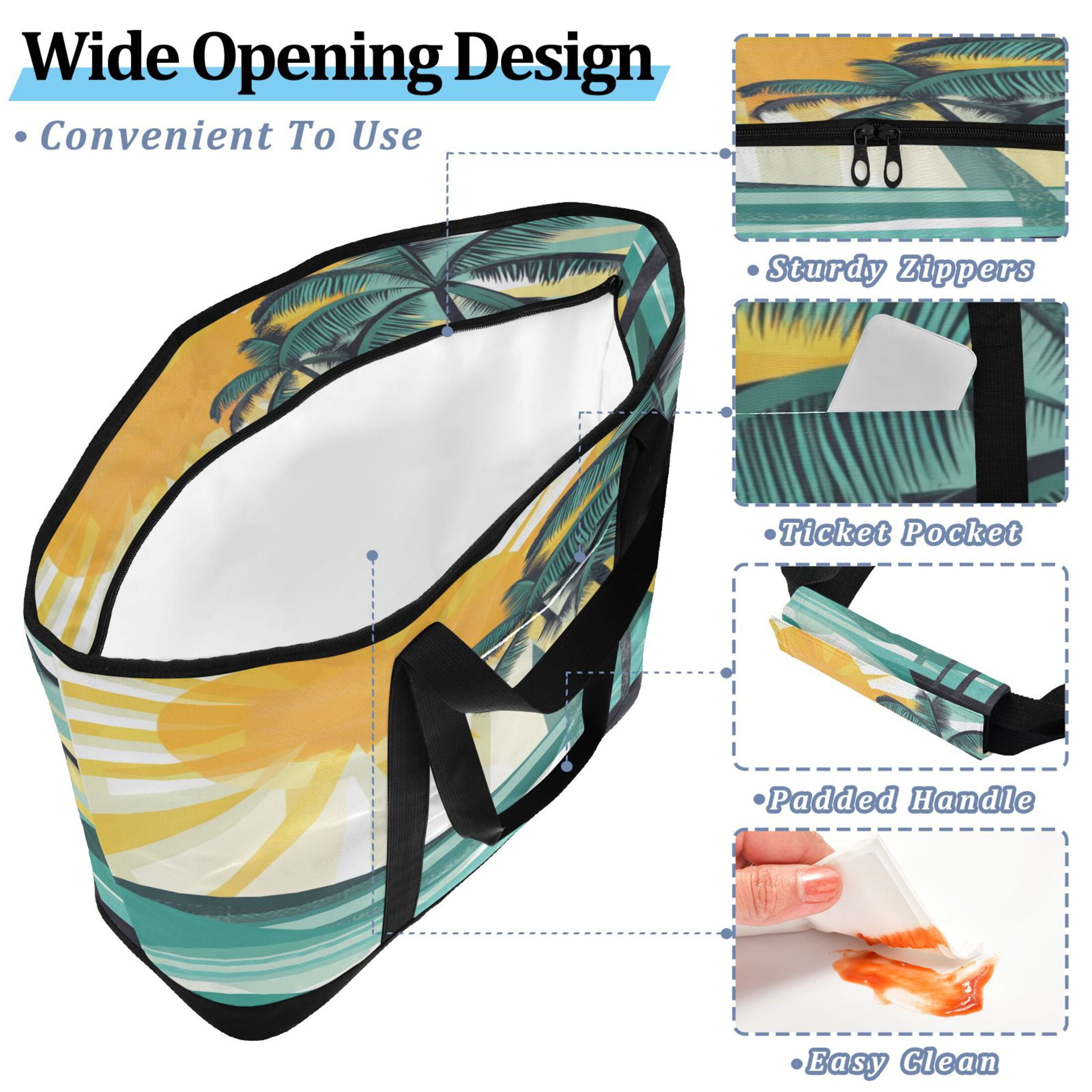 Large Hand-held Ice Pack Picnic Bag Insulation and Refrigeration Suitable for Shopping Picnics and Camping Sea Tree