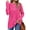 Z Hot Pink, variant on Fantaslook V Neck Long Sleeve Shirts for Women Dressy Casual Fall Tops Lightweight Tunic Pullover Fashion Clothes
