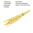thumbnail image 3 of Uxcell 42mm Alloy Corsage Decorative Holder Vase for Wedding Party Prom Gold Tone 2 Pack, 3 of 6