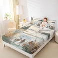 thumbnail image 4 of Feelyou Duck Animal Teen Twin Sheet Sets, Jungle Rustic Landscape Bedding, 3 Pieces, 4 of 7