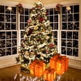 thumbnail image 5 of KOYPTL Set Of 3 Christmas Light Box Decorations with Remote Control LED Lighted Gift Boxes, Present Boxes Ornament with Bows for Xmas Tree Indoor Yard Home Party Gift Box Decorations, 5 of 9