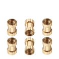 thumbnail image 5 of Wekity M2.5x6mm Female Thread Knurled Nuts,Hx3.8mm OD Brass Threaded Insert Embedment Nuts Hydraulic Welded Joint Injection Molding Assortment Kit for 3D Printing Injection Molding 30PCS-0621, 5 of 5